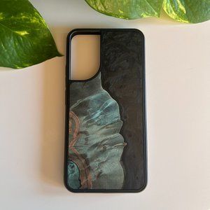 Carved Wood & Epoxy Android S22+ Phone Case